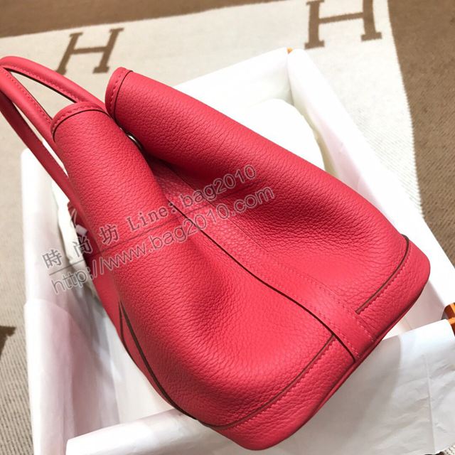 HERMES女包 花園包m Garden party 愛馬仕原版togo皮手提包  Ama1678